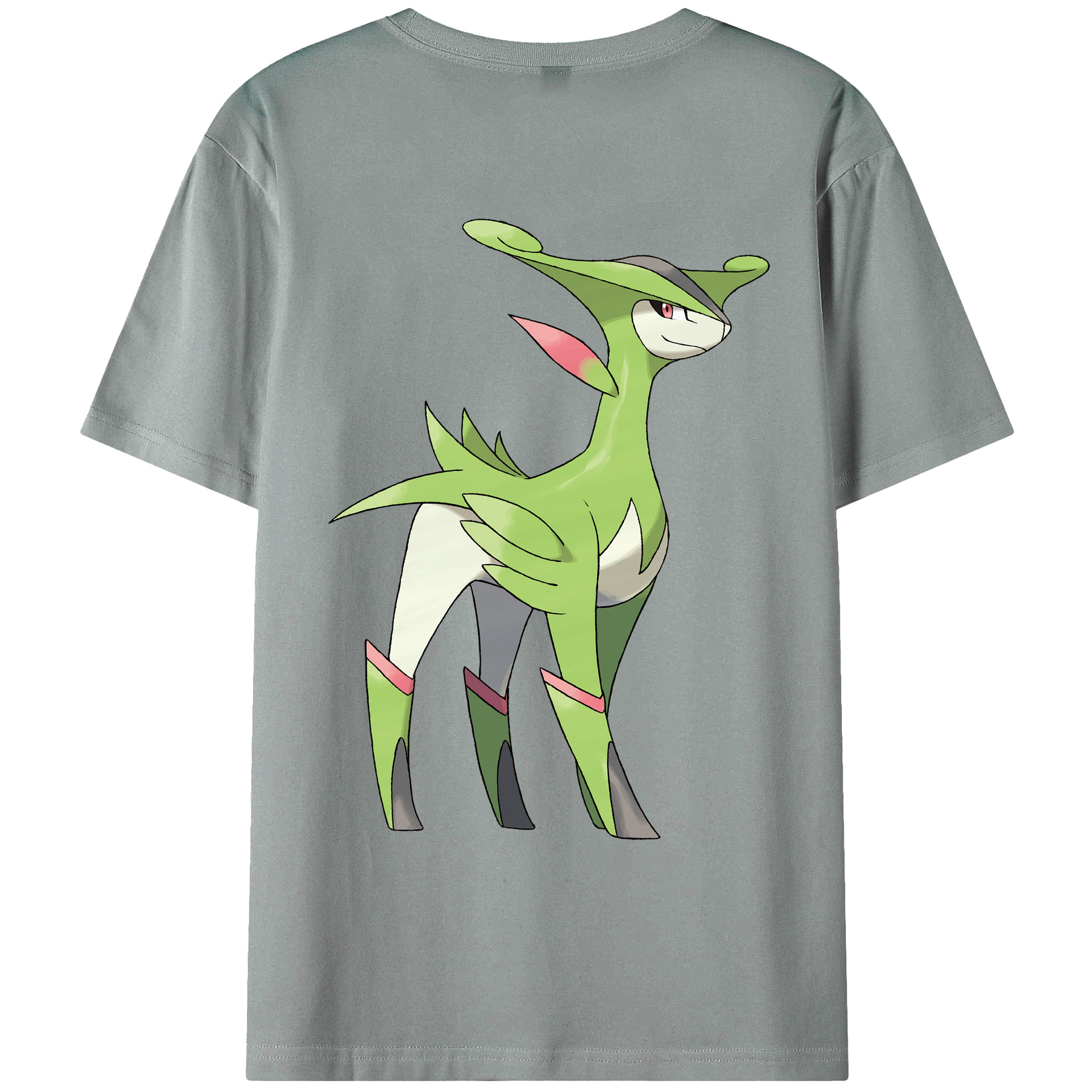 （画像用） ポケットモンスター Pokémon 綿100％ メンズ半袖Tシャツ（バックプリント） 通気性